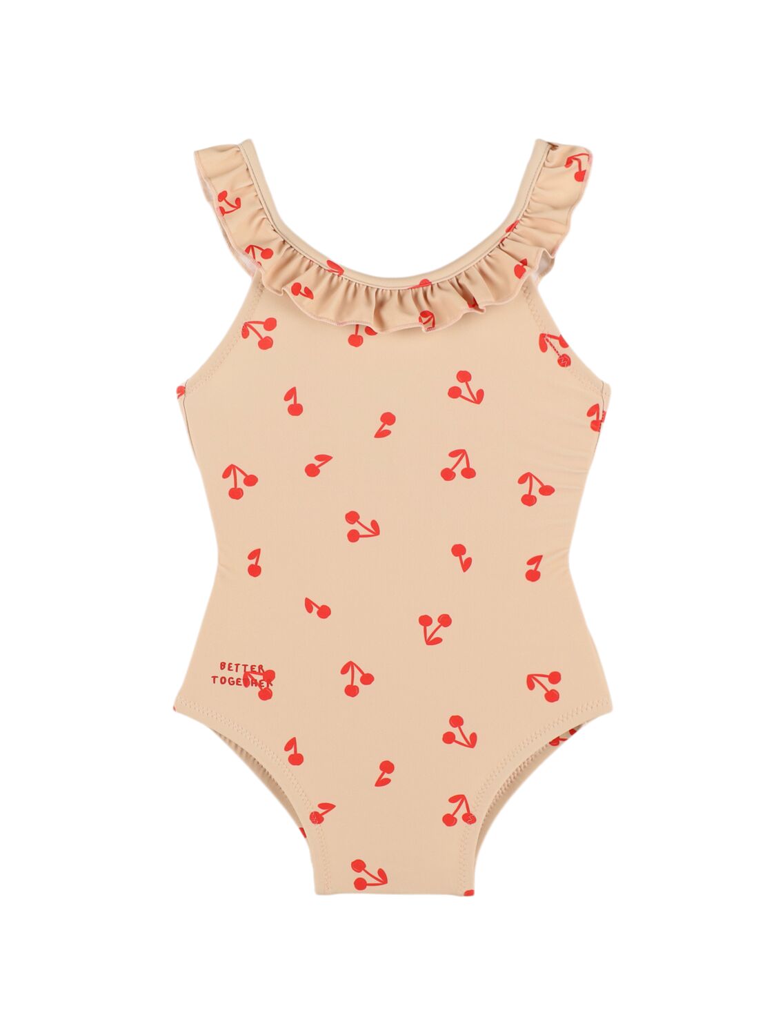 Liewood Kids' Printed Recycled Nylon Onepiece Swimsuit In 粉色