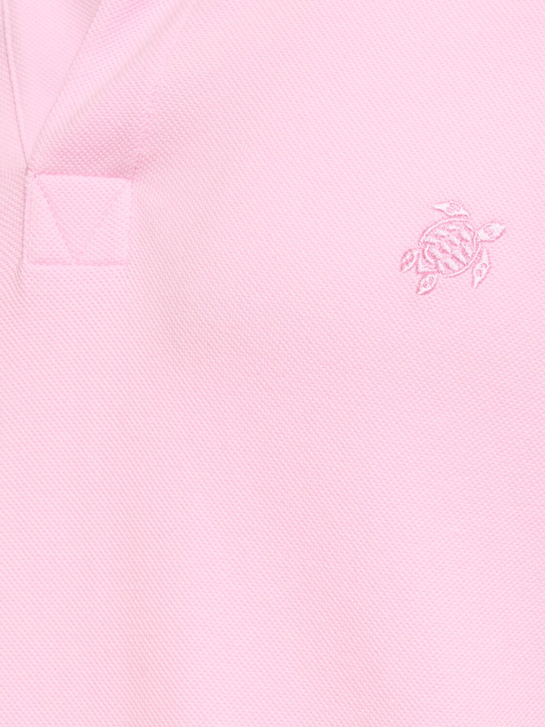Shop Vilebrequin Logo Embroidery Cotton Piquet Polo In Pink