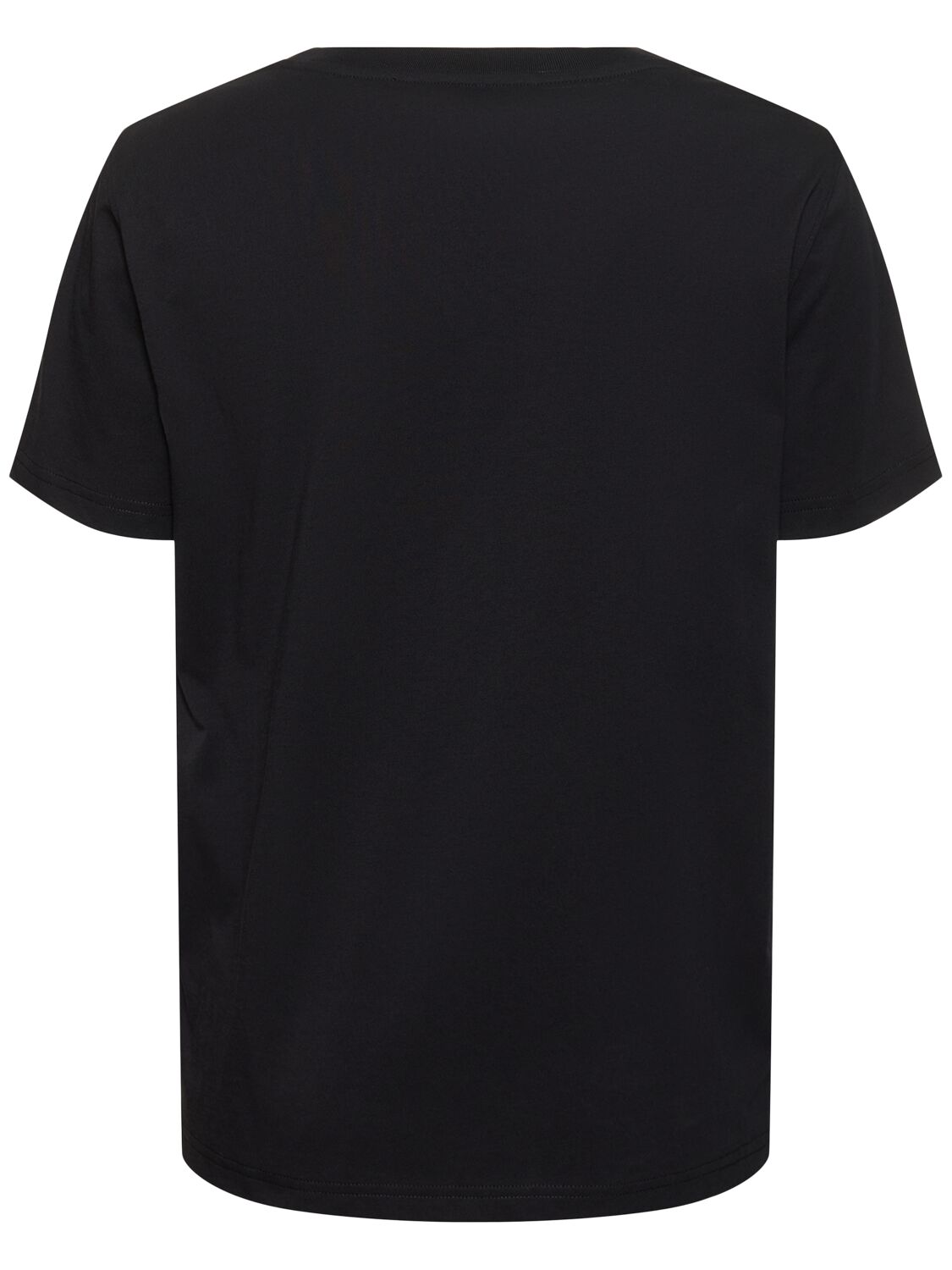 Shop Moschino Cotton Jersey T-shirt In Black