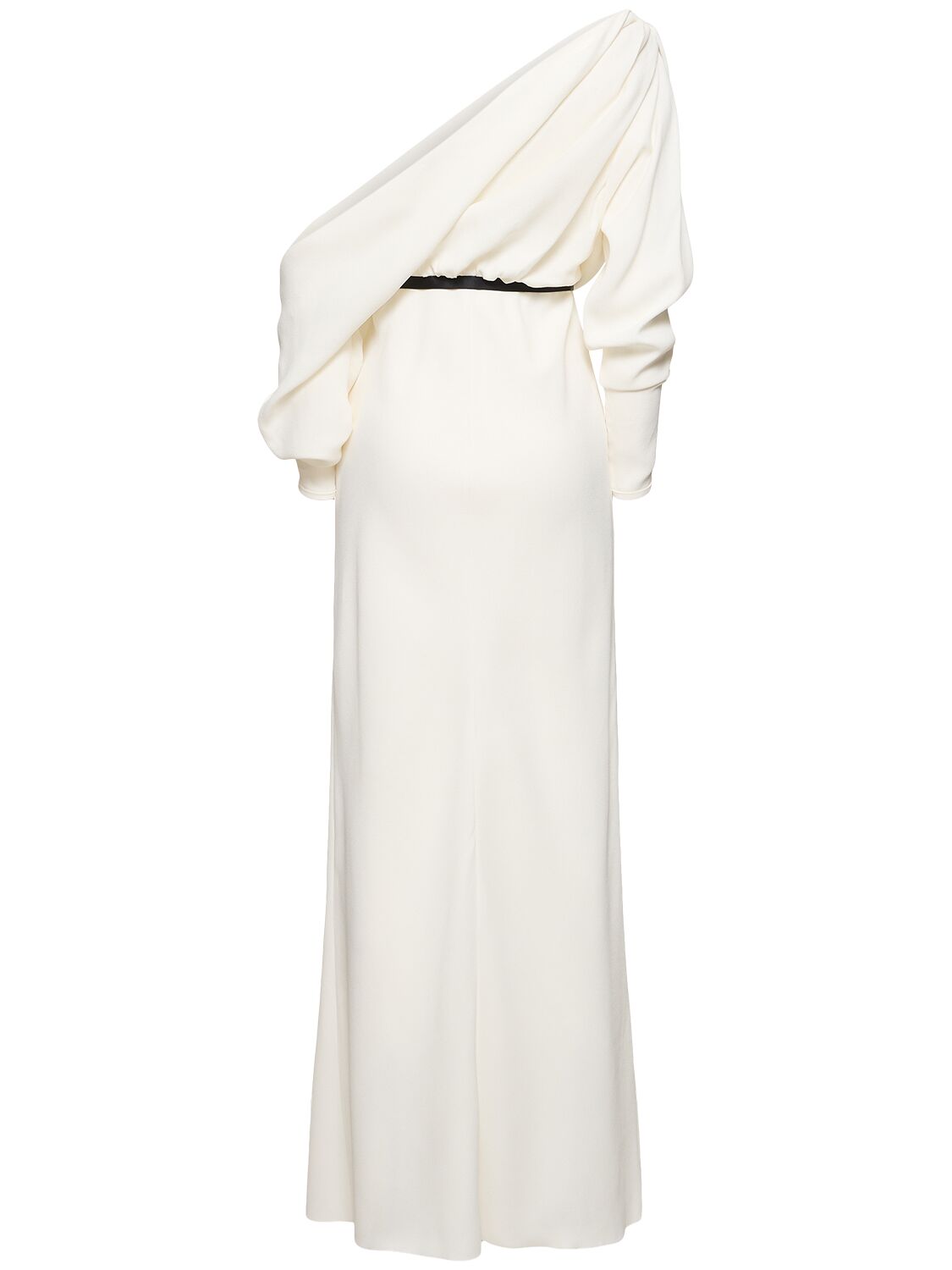 Shop Giambattista Valli Crepe Long Dress In White