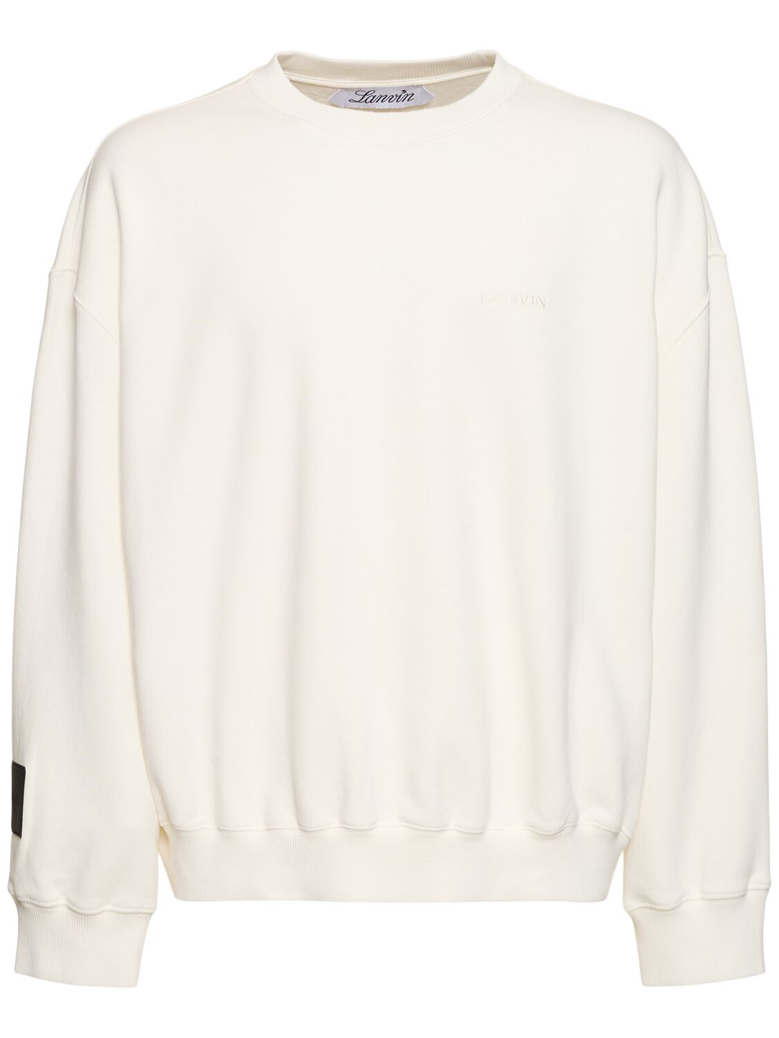 Shop Lanvin Printed Long Sleeve T-shirt In White