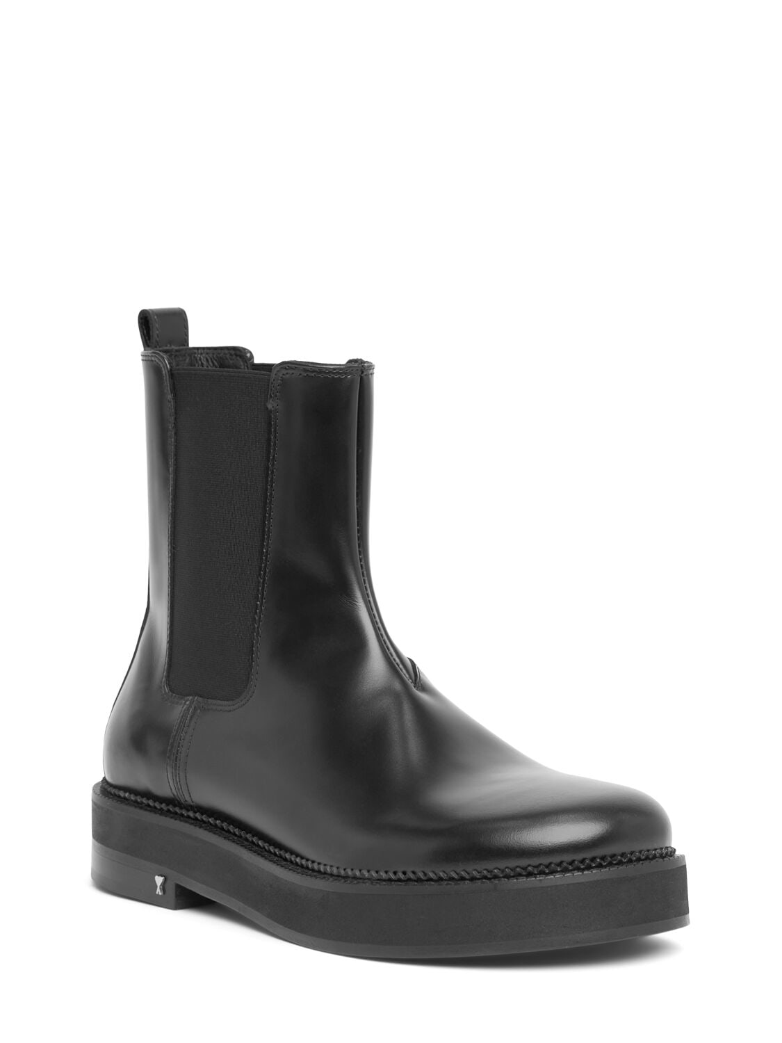 Shop Ami Alexandre Mattiussi Anatomical Toe Chelsea Boots In Black