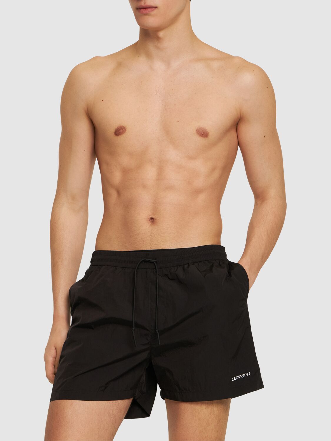 Shop Carhartt Tobes Swim Shorts In 블랙