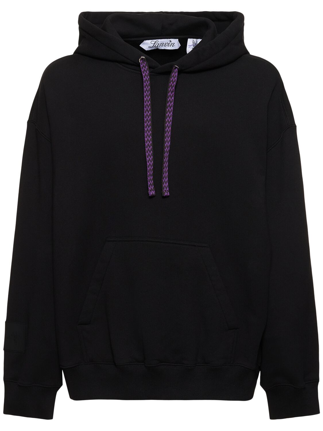 Shop Lanvin Curb Sweatshirt Hoodie In Black