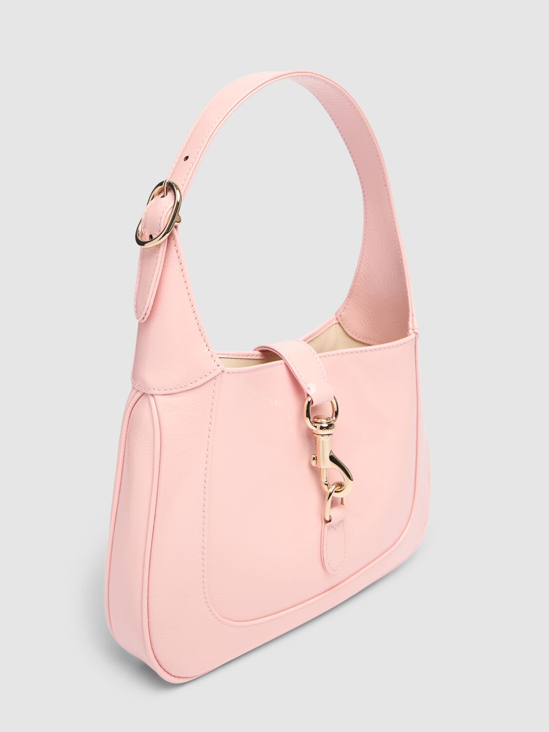 Shop Gucci Small Jackie Leather Shoulder Bag In Candy Cotton