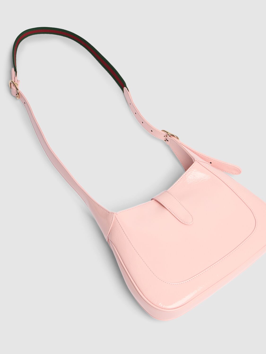 Shop Gucci Small Jackie Leather Shoulder Bag In Candy Cotton