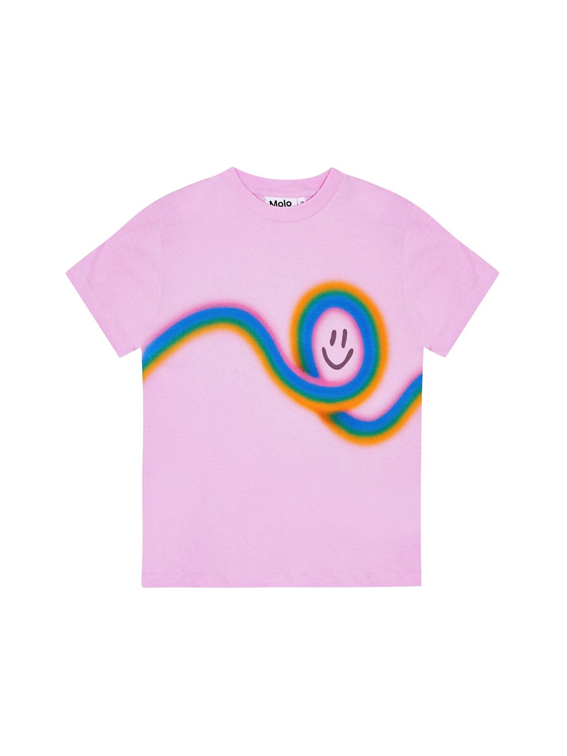 Molo Printed Organic Cotton Jersey T-shirt In Pink