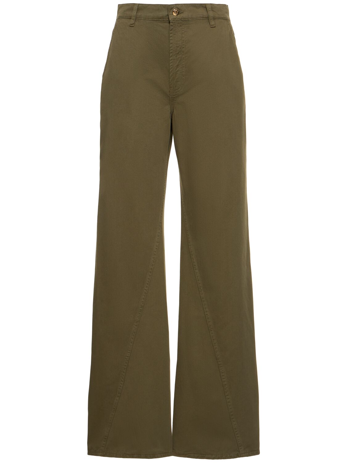 Anine Bing Briley Cotton Pants In Army Green
