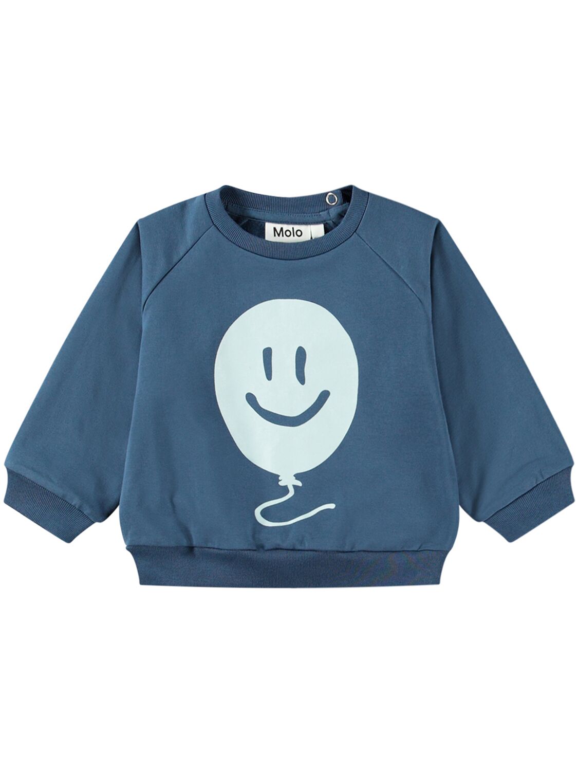 Molo Organic Cotton Sweatshirt In Blue