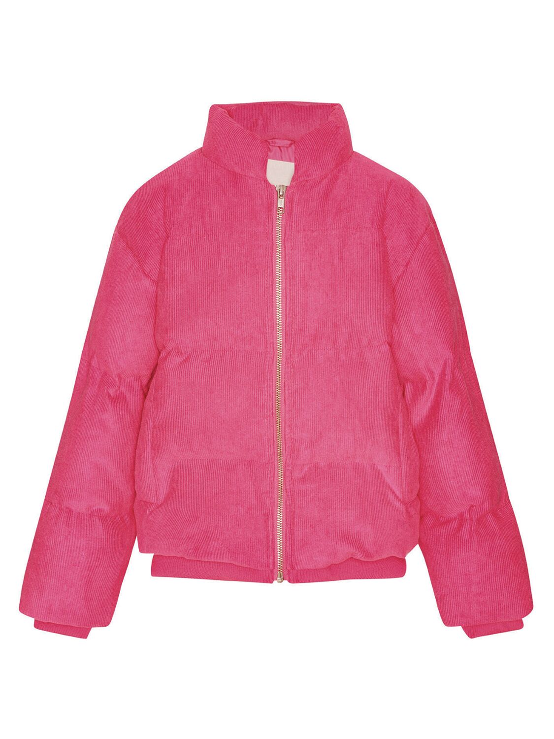 Molo Cotton Corduroy Puffer Jacket In Fuchsia