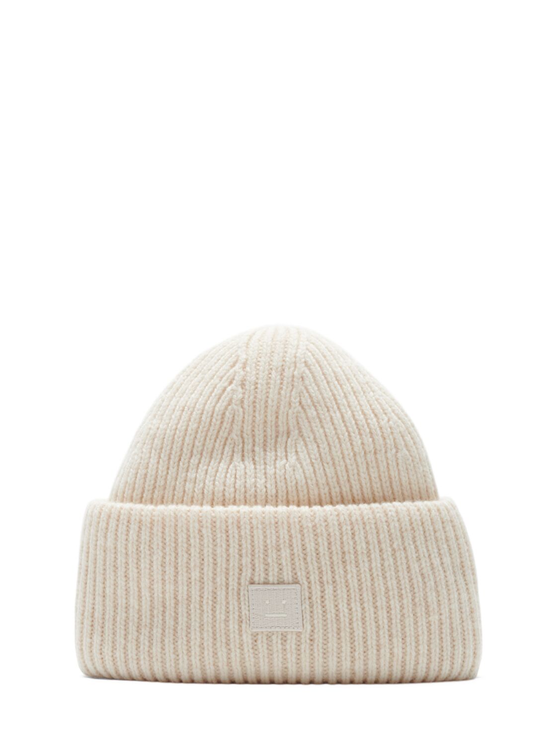 Acne Studios Pana Face Wool Hat In Neutral