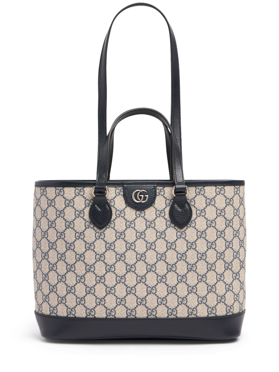 Gucci Ophidia Canvas Tote Bag In Beige,blue