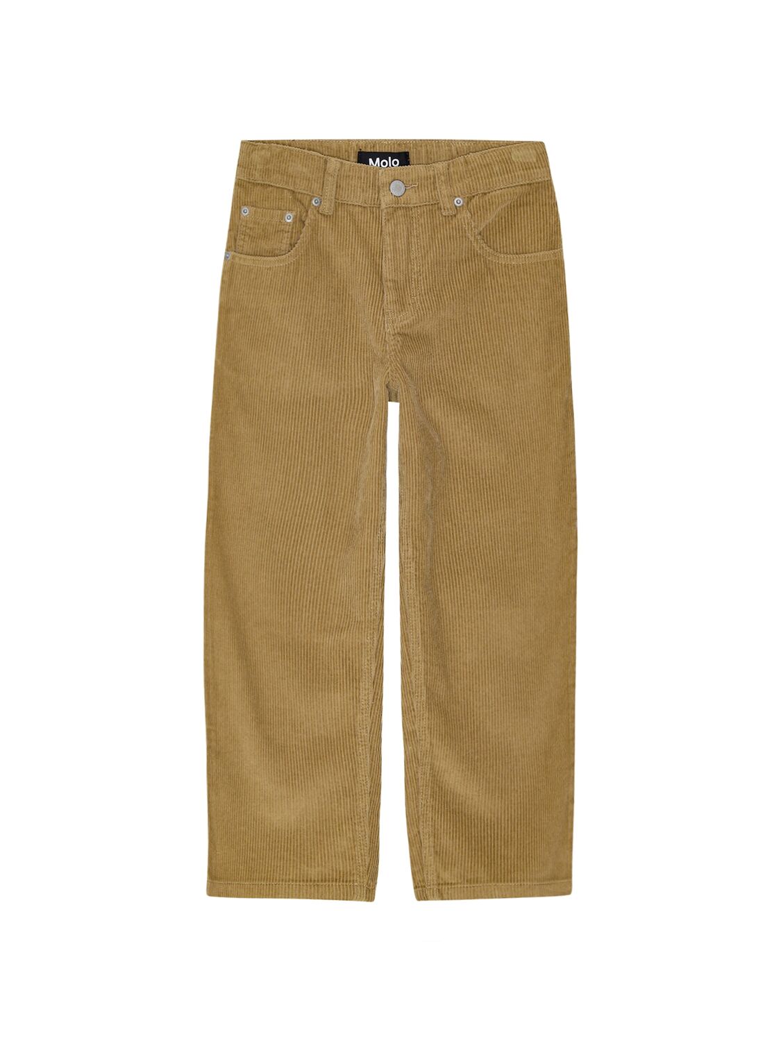 Molo Cotton Corduroy Pants In Beige