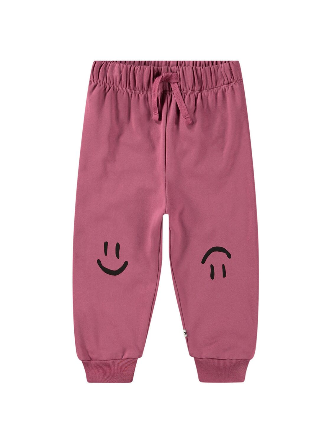 Molo Printed Organic Cotton Sweatpants In Dark Pink