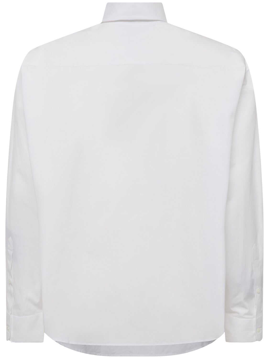 Shop Ami Alexandre Mattiussi Boxy Cotton Shirt In White