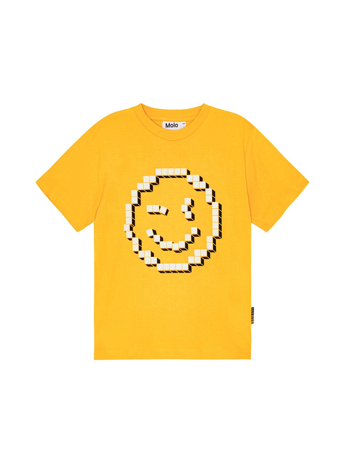 Molo Printed Organic Cotton Jersey T-shirt In Yellow