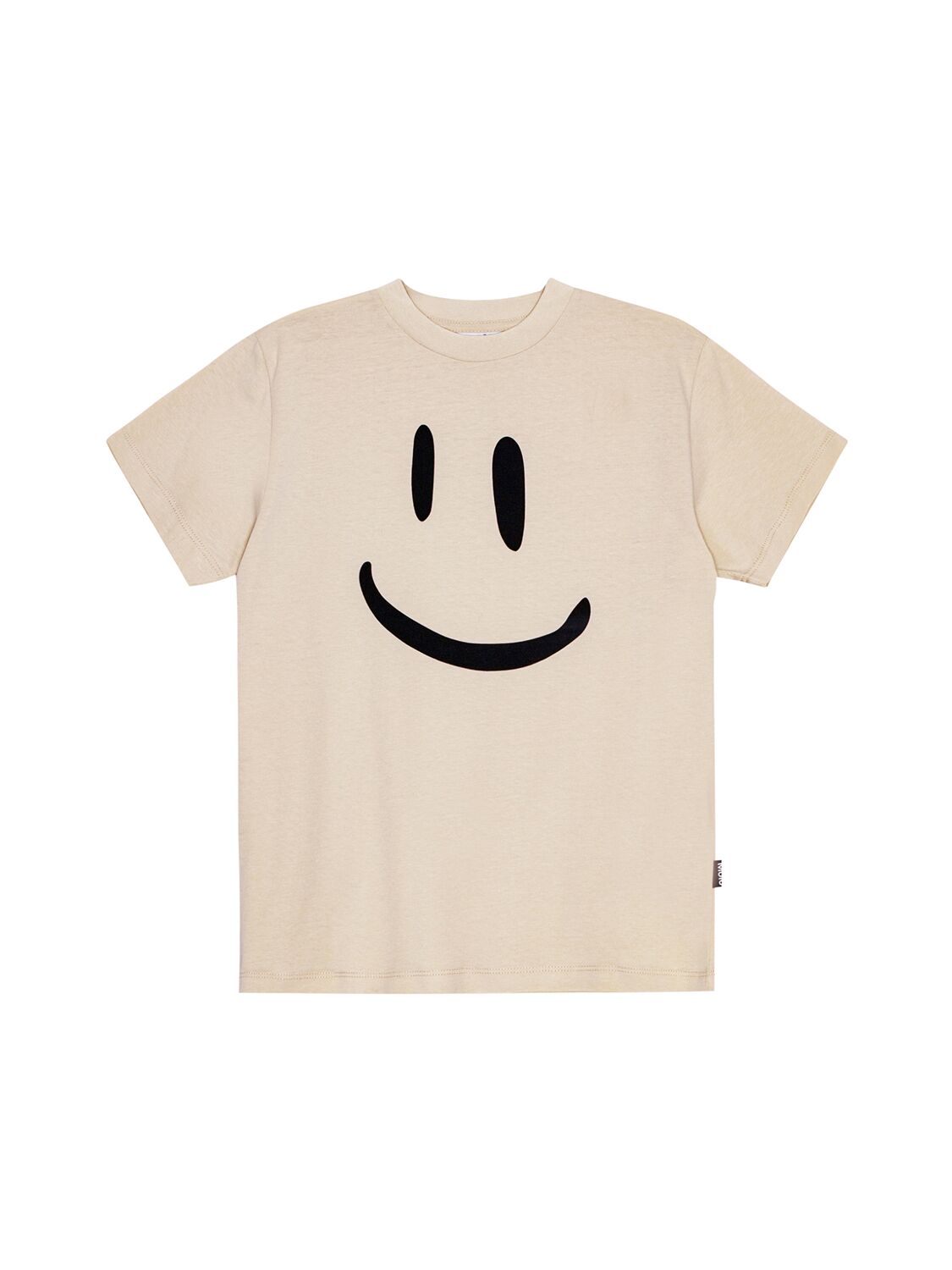 Molo Printed Organic Cotton Jersey T-shirt In Beige