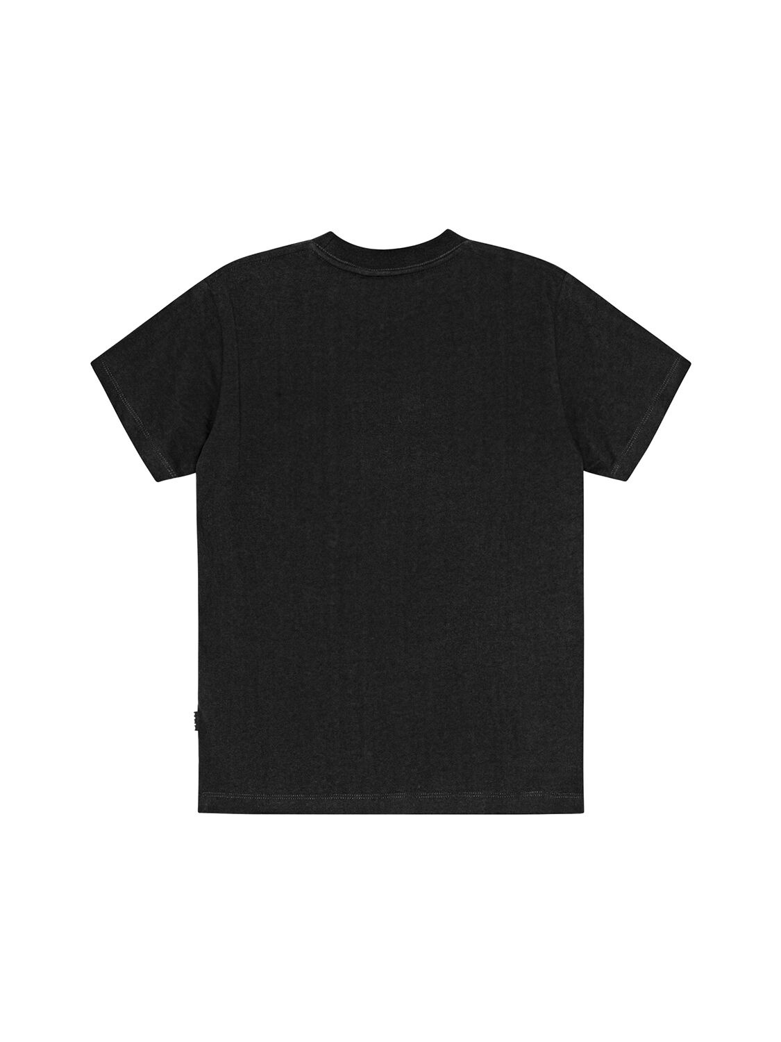 Shop Molo Printed Organic Cotton Jersey T-shirt In Black