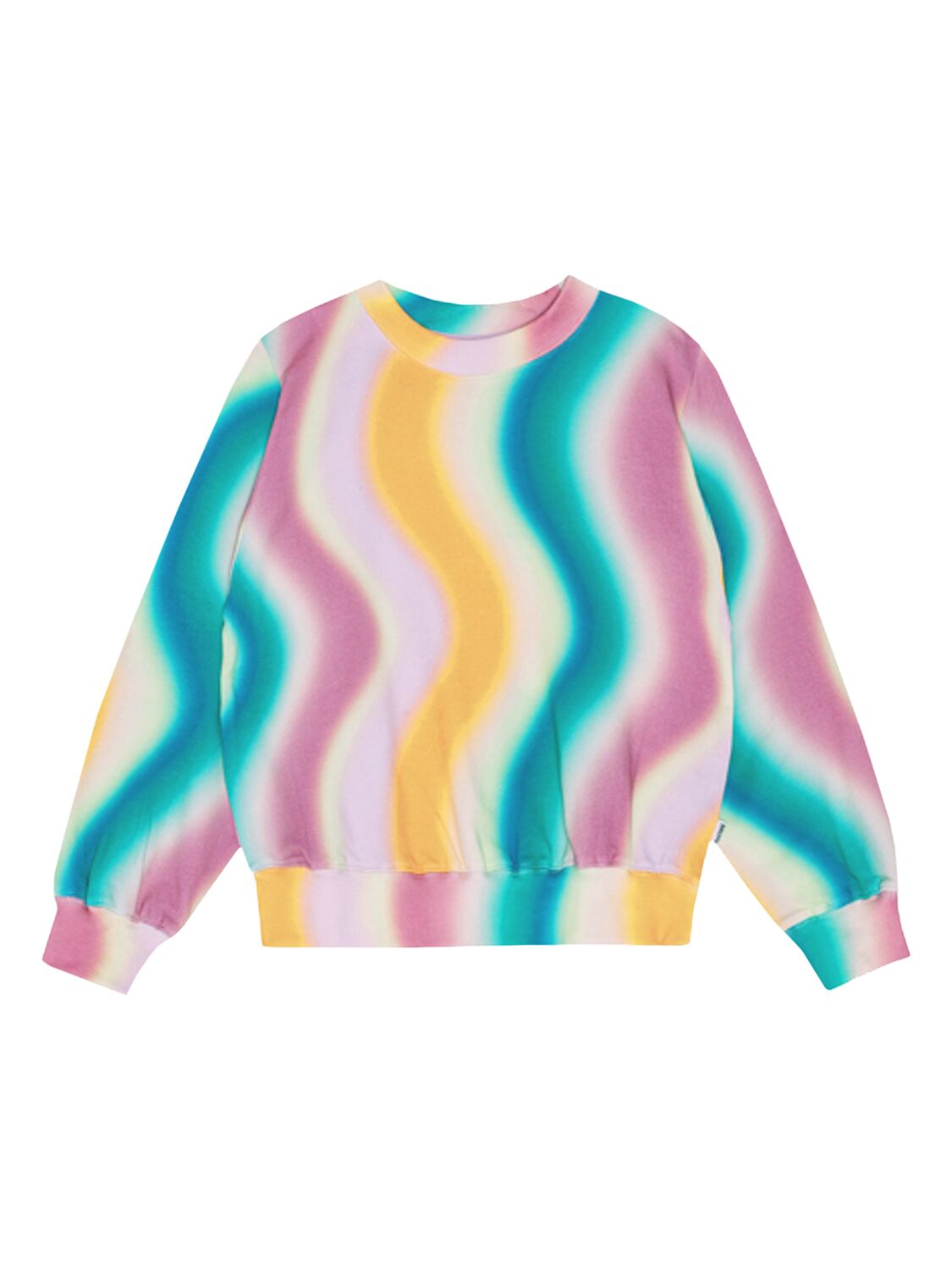 Molo Printed Organic Cotton Sweatshirt In Multicolor