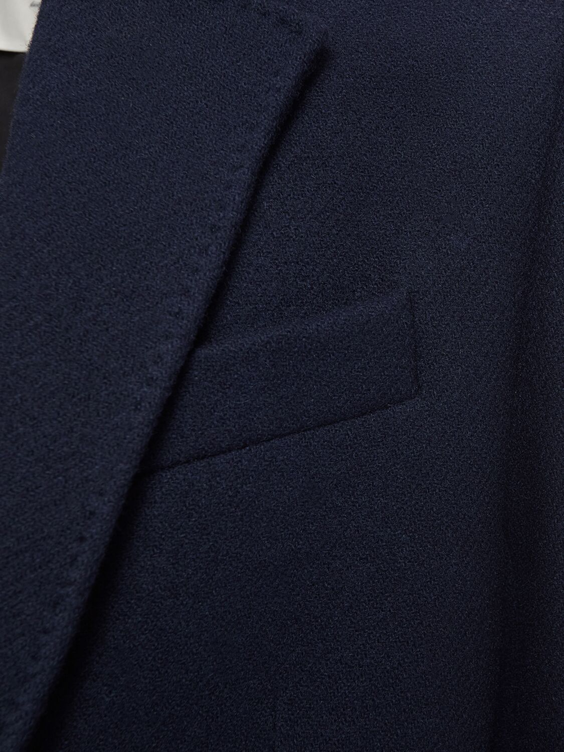 Shop Ami Alexandre Mattiussi Single Breasted Wool Coat In Navy