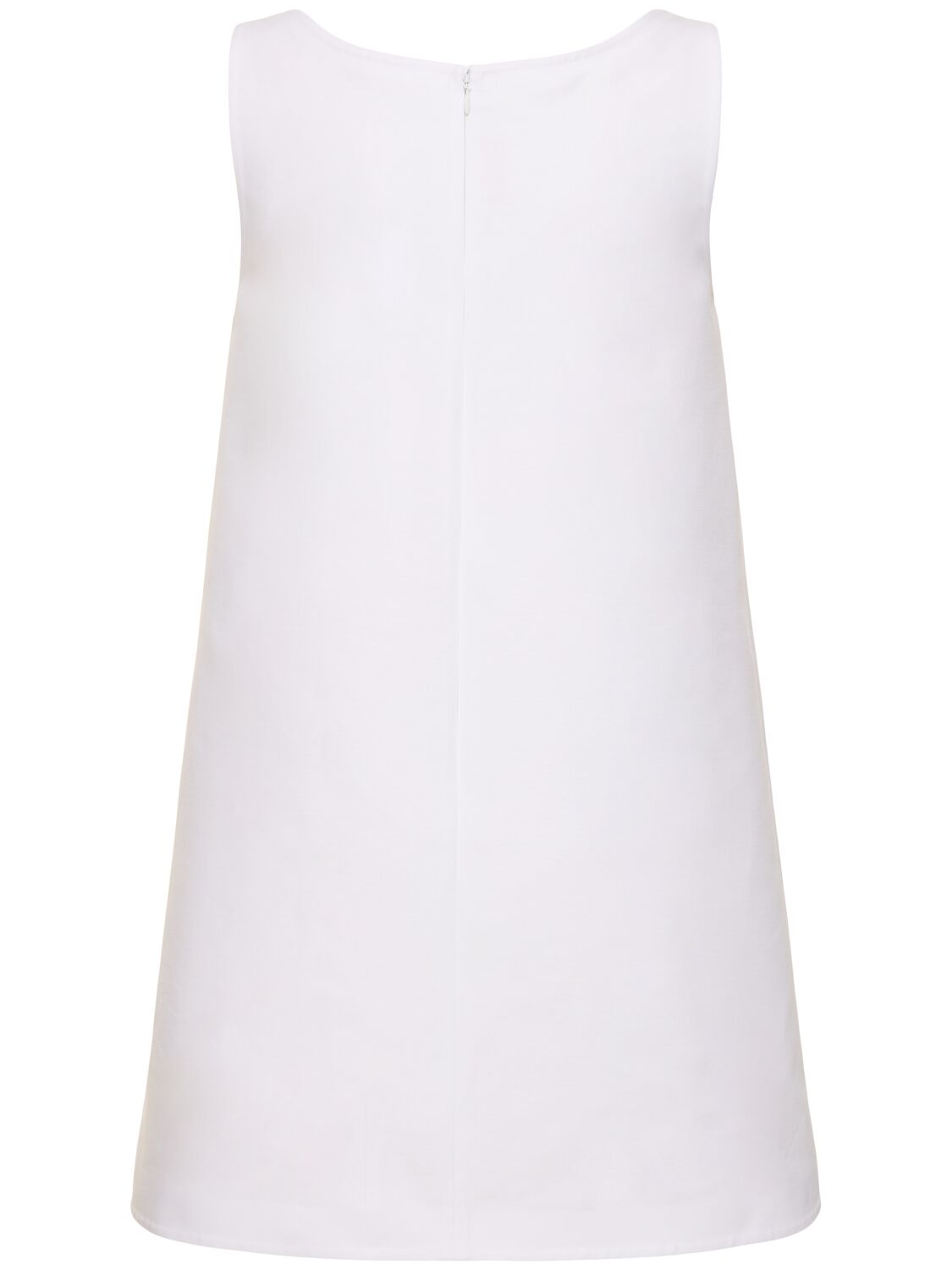 Shop Marni Cotton Cady Logo Mini Dress In White