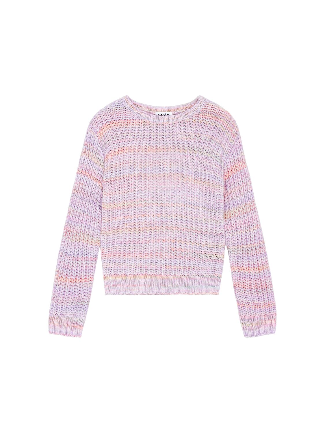 Molo Cotton Blend Knit Sweater In Pink/multi