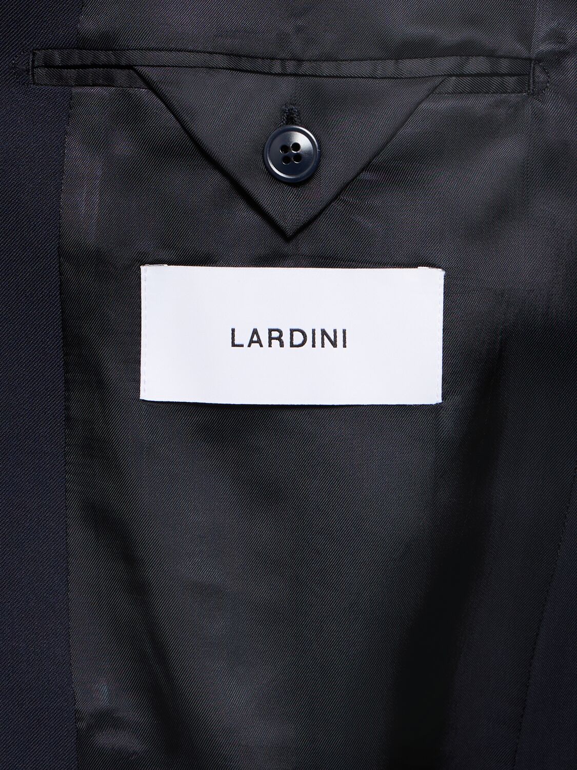 Shop Lardini Miami Wool Blend Single Breast Blazer In Navy