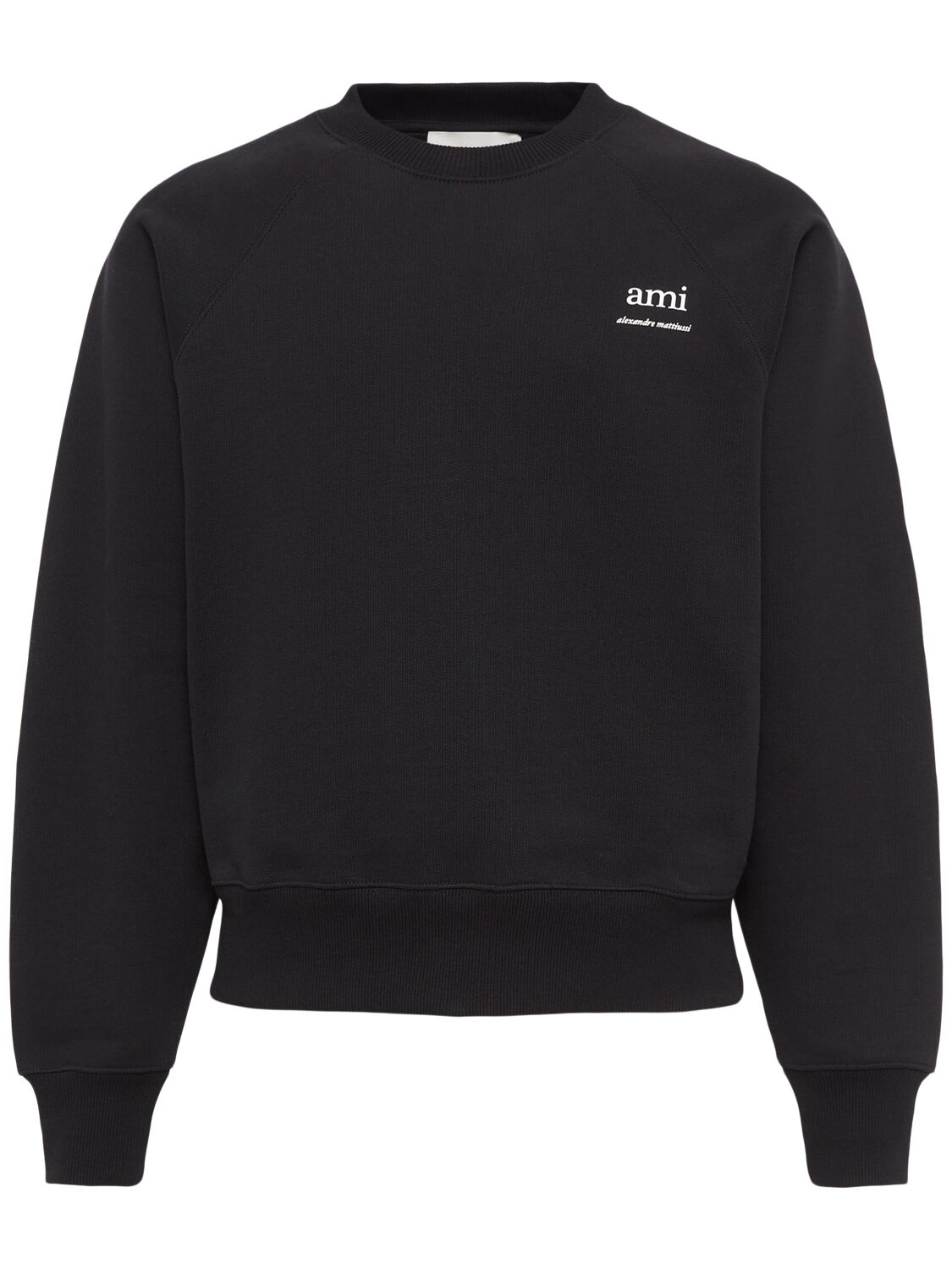 Sweat-shirt Boxy À Imprimé Logo - AMI PARIS - Modalova
