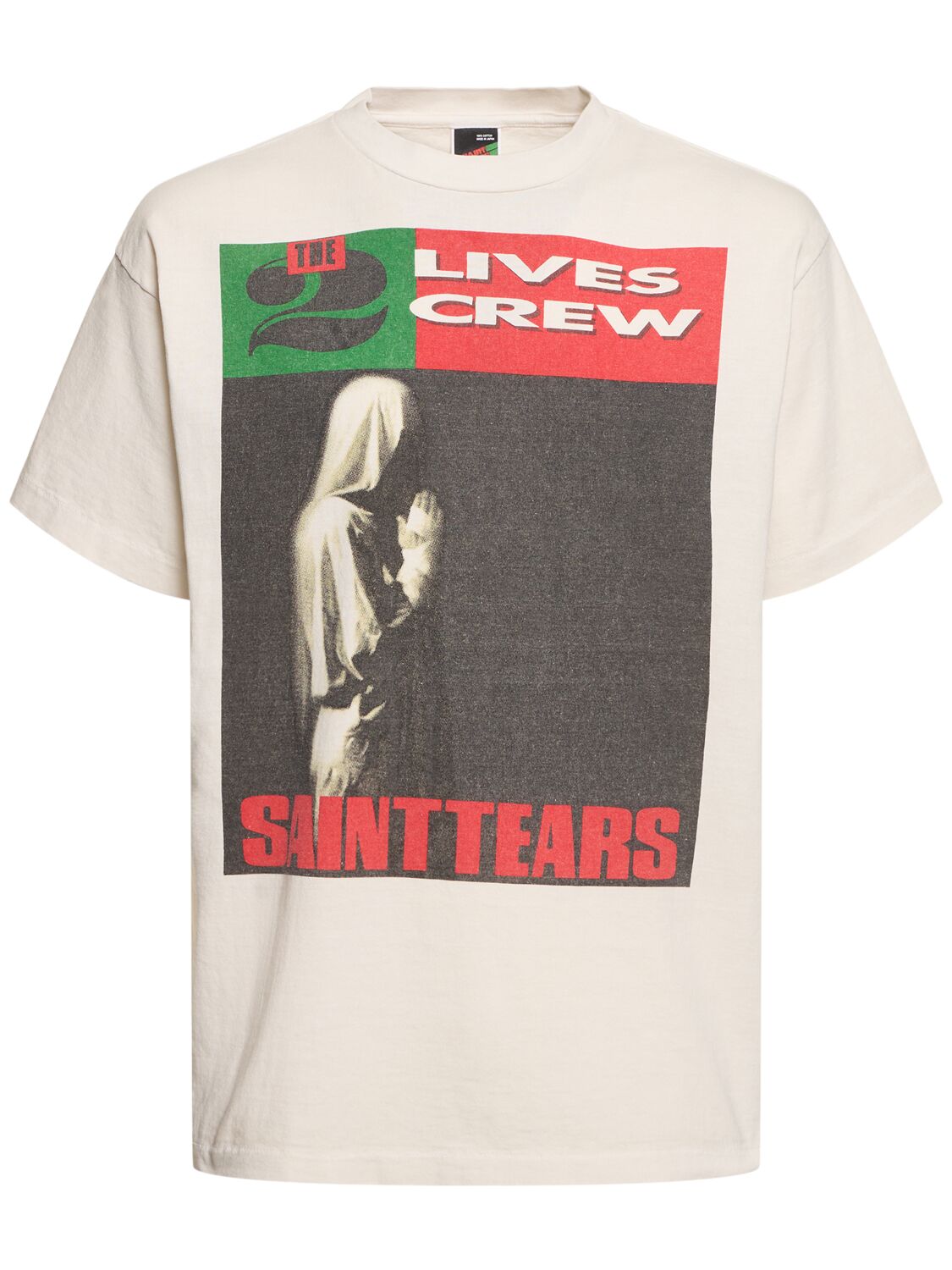 Shop Saint Michael Denim Tears X Saint Mx6 Lives T-shirt In White