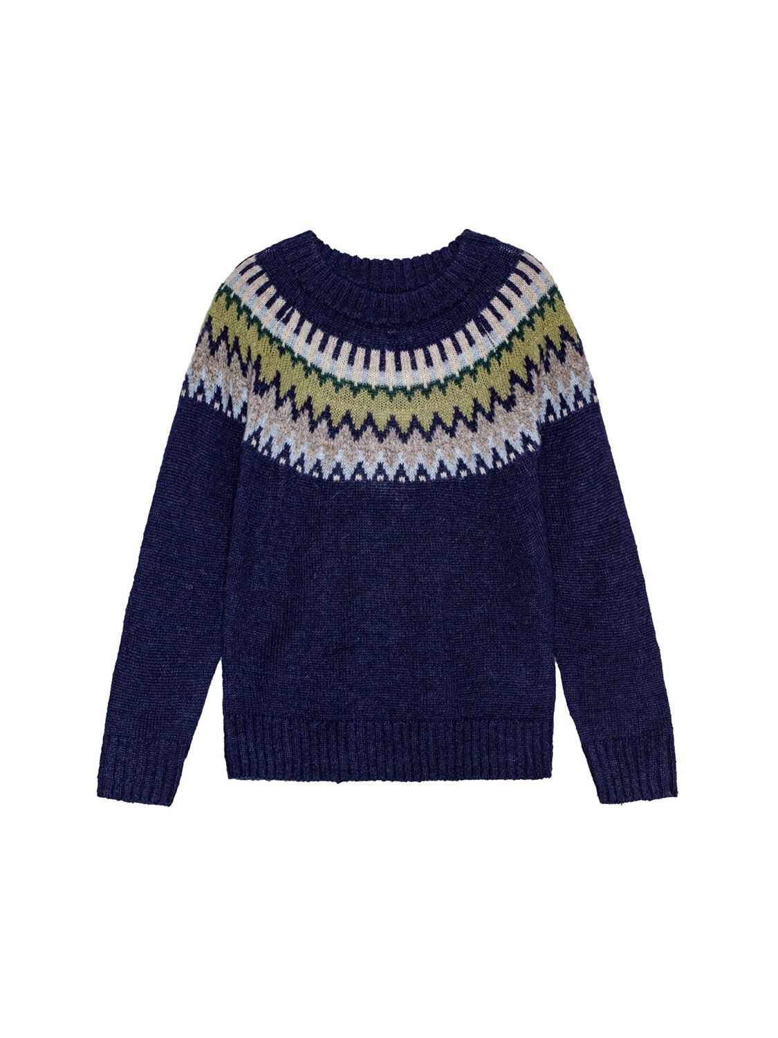 Molo Alpaca Wool Blend Knit Sweater In Blue