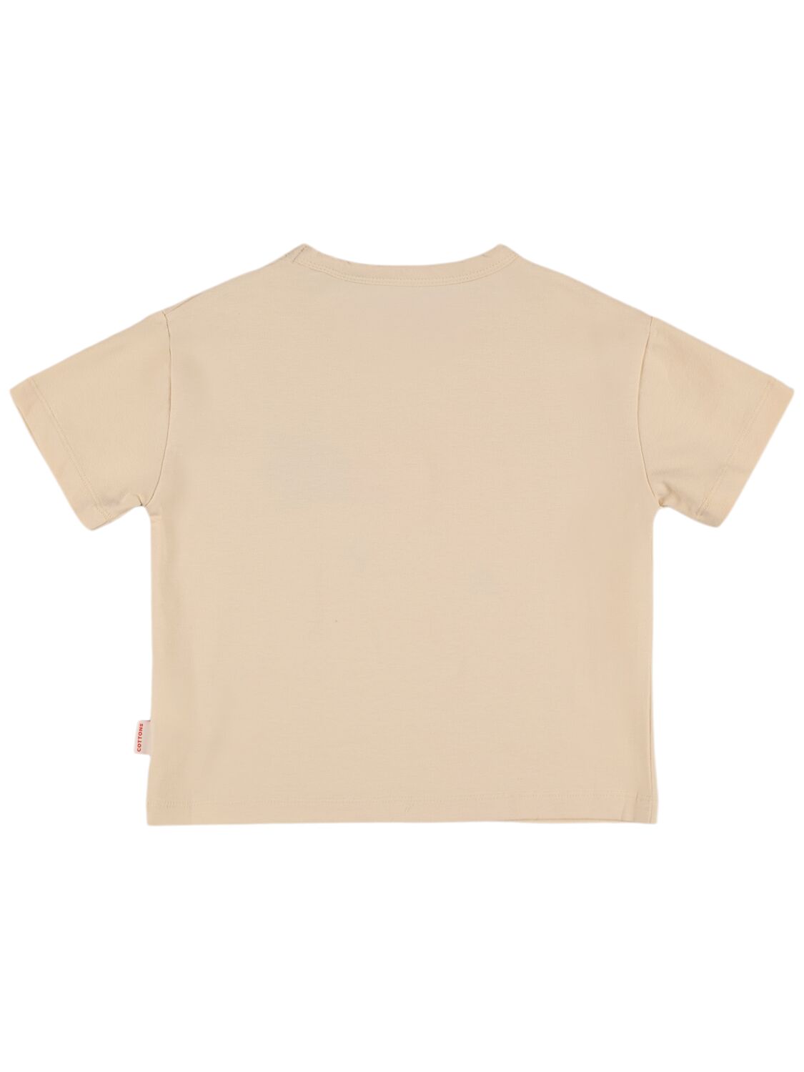 Shop Tiny Cottons Printed Organic Cotton T-shirt In Beige