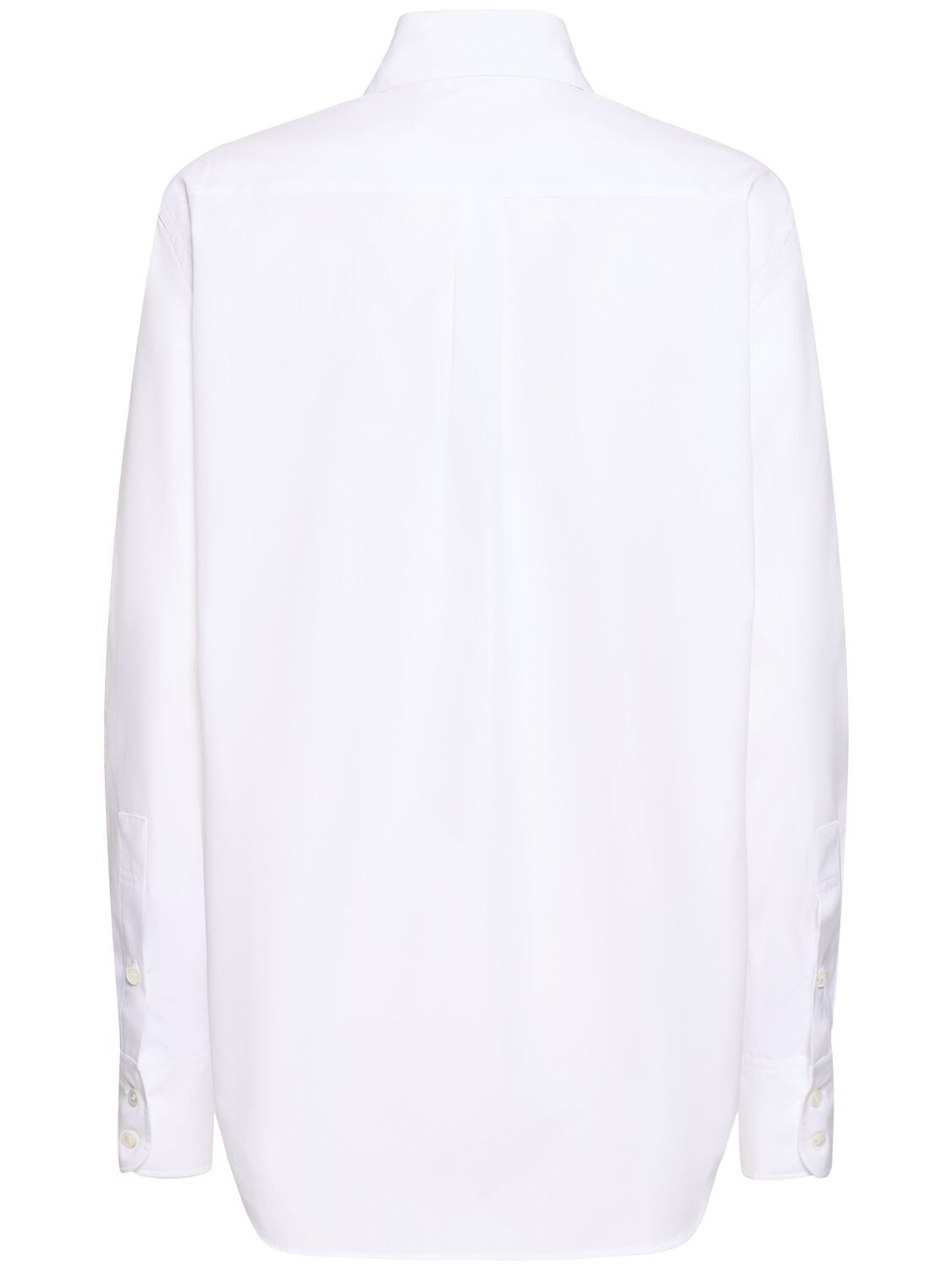 Shop Marni Embroidered Cotton Poplin Shirt In White