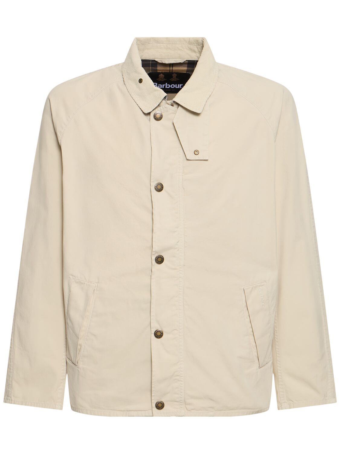 Barbour Tracker Cotton Jacket In Neutral