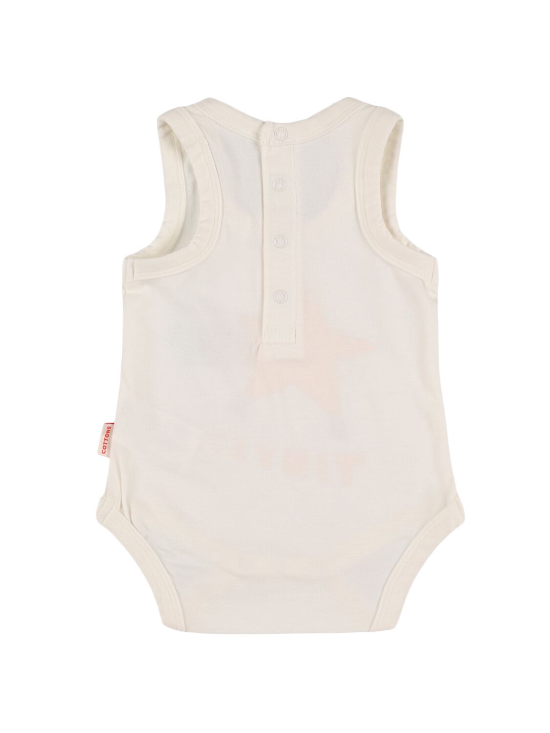 Shop Tiny Cottons Printed Organic Cotton Bodysuit In White