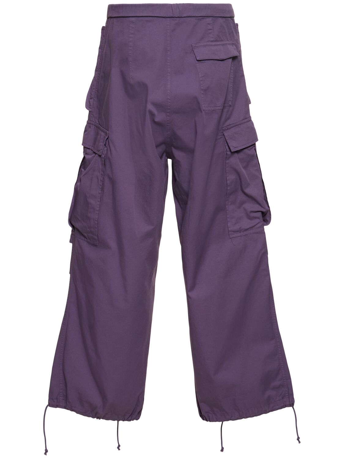 Shop Bluemarble Cotton Cargo Pants In Purple