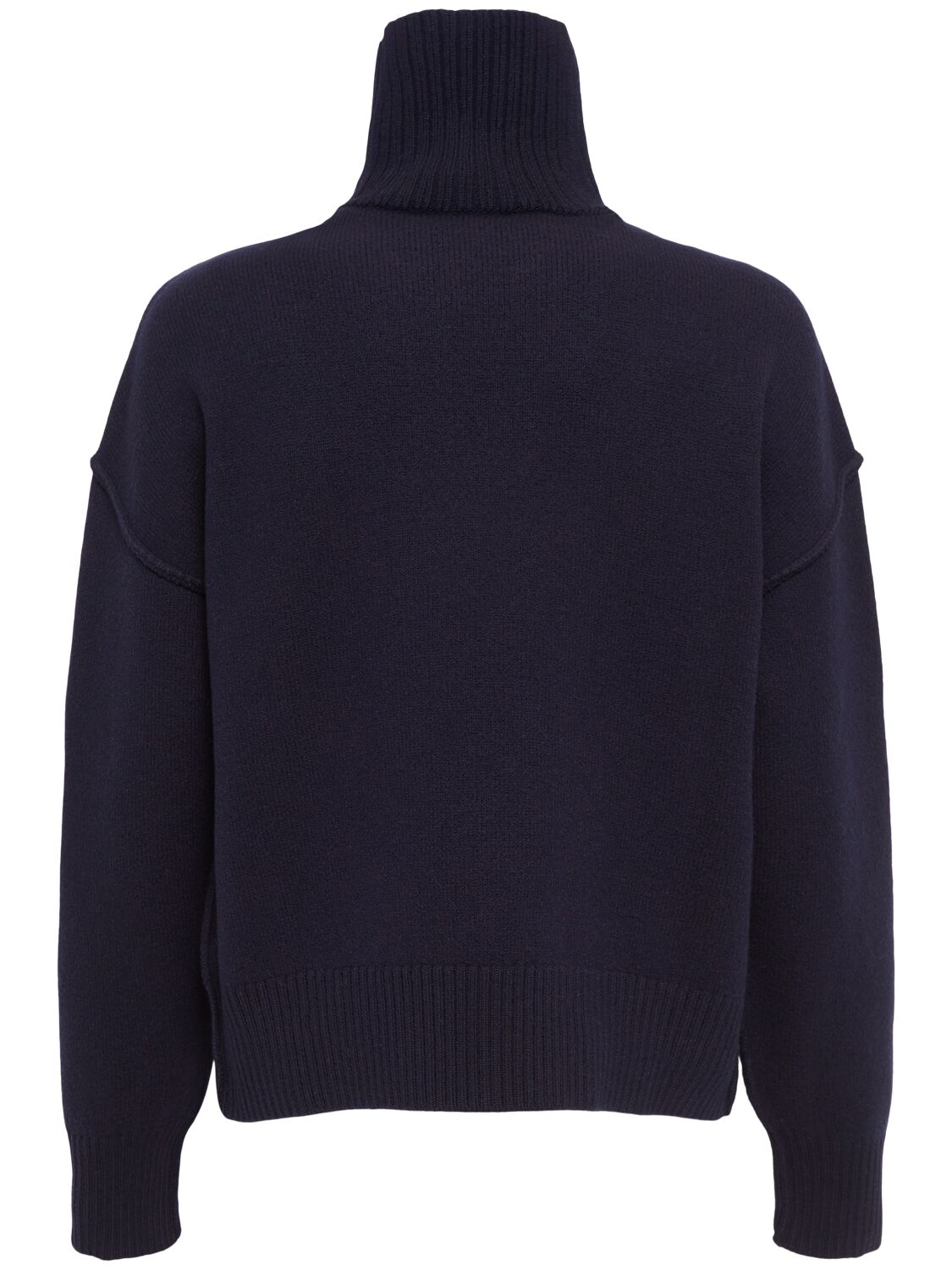 Shop Ami Alexandre Mattiussi Adc Wool Sweater In Navy/red