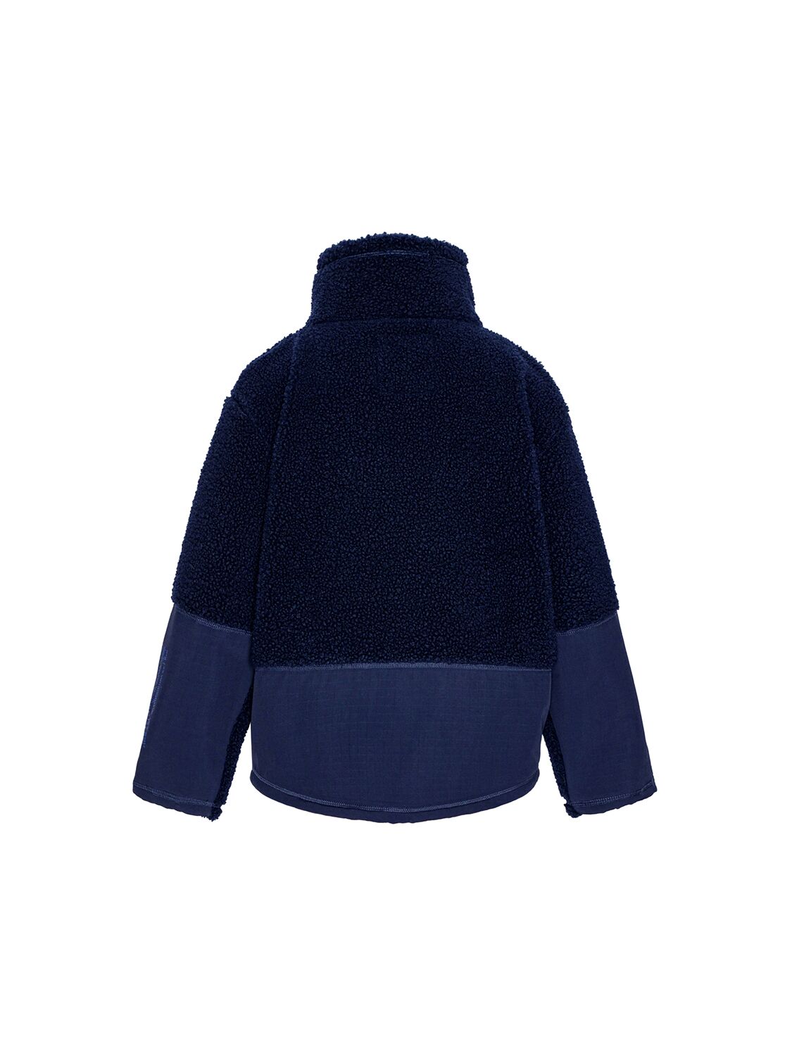 Shop Molo Recycled Polyester Teddy Jacket In Blue