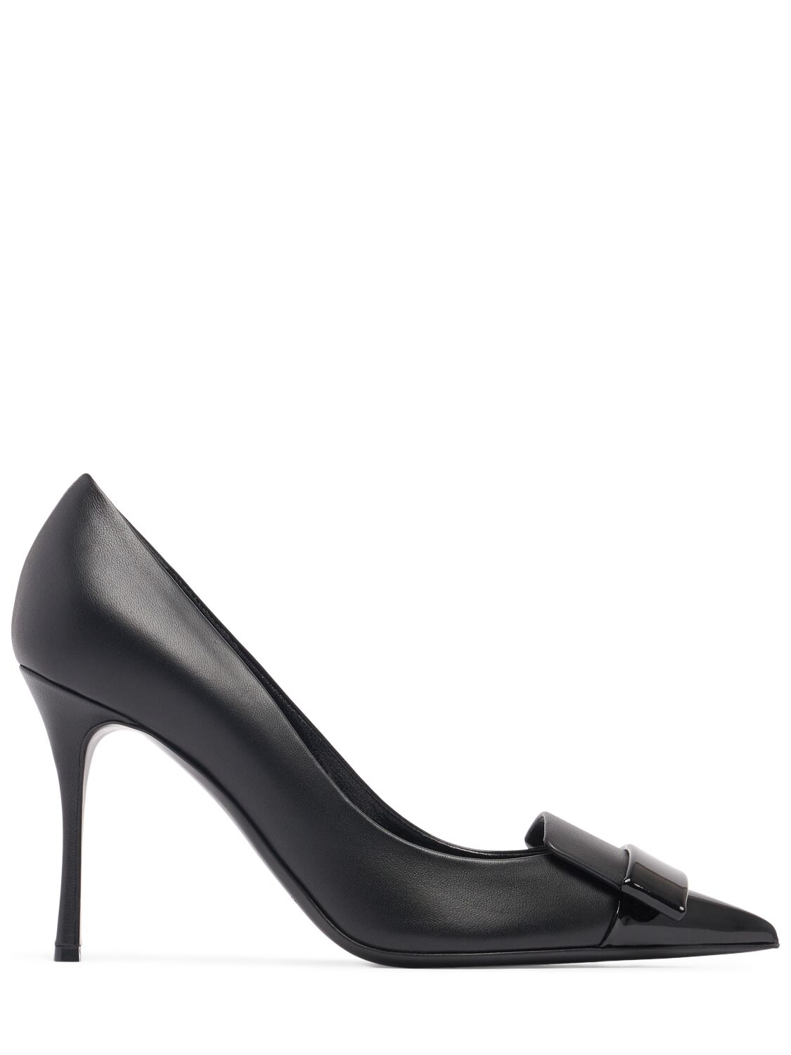 Sergio Rossi 90mm Leather Pumps In Black