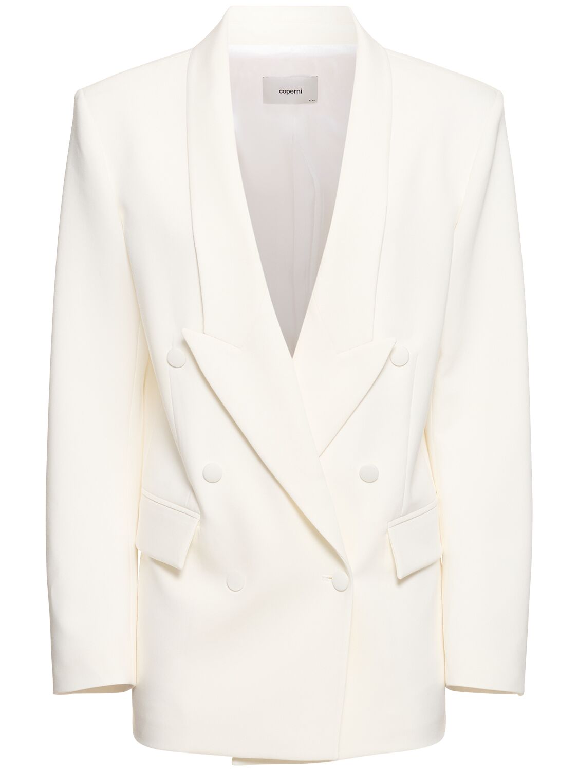 Coperni Tailored Double Breast Jacket In White