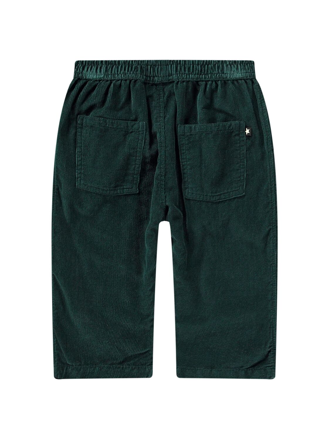 Shop Molo Organic Cotton Corduroy Pants In Dark Green