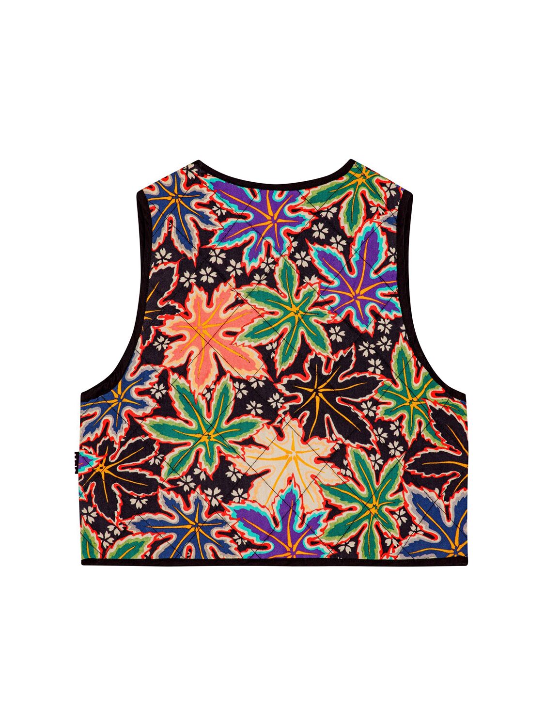 Shop Molo Printed Quilted Viscose Vest In Multicolor