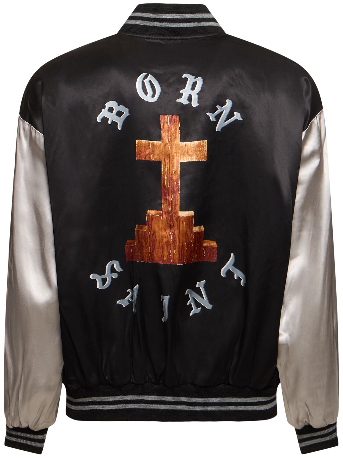Shop Saint Michael Born X Raised X Saint Mx6 Jacket In Black