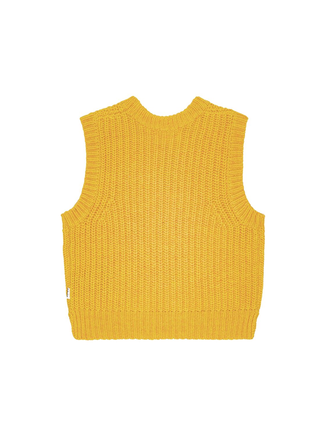 Shop Molo Wool Blend Knit Vest In Yellow