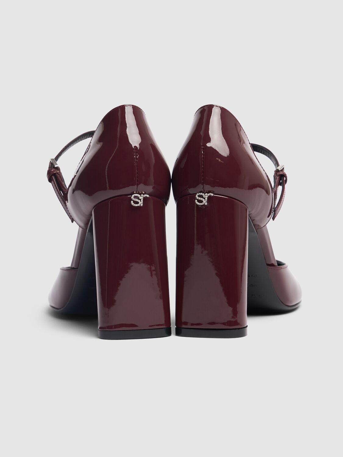 Shop Sergio Rossi 50mm Patent Leather Pumps In Burgundy