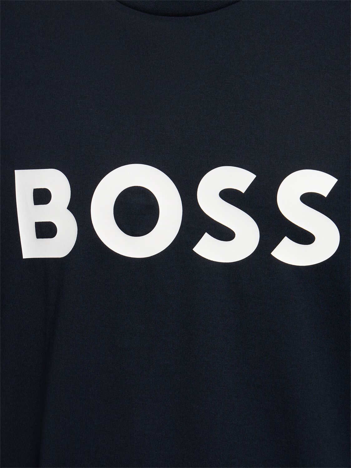 Shop Hugo Boss Tiburt 354 Logo Cotton T-shirt In Dark Blue