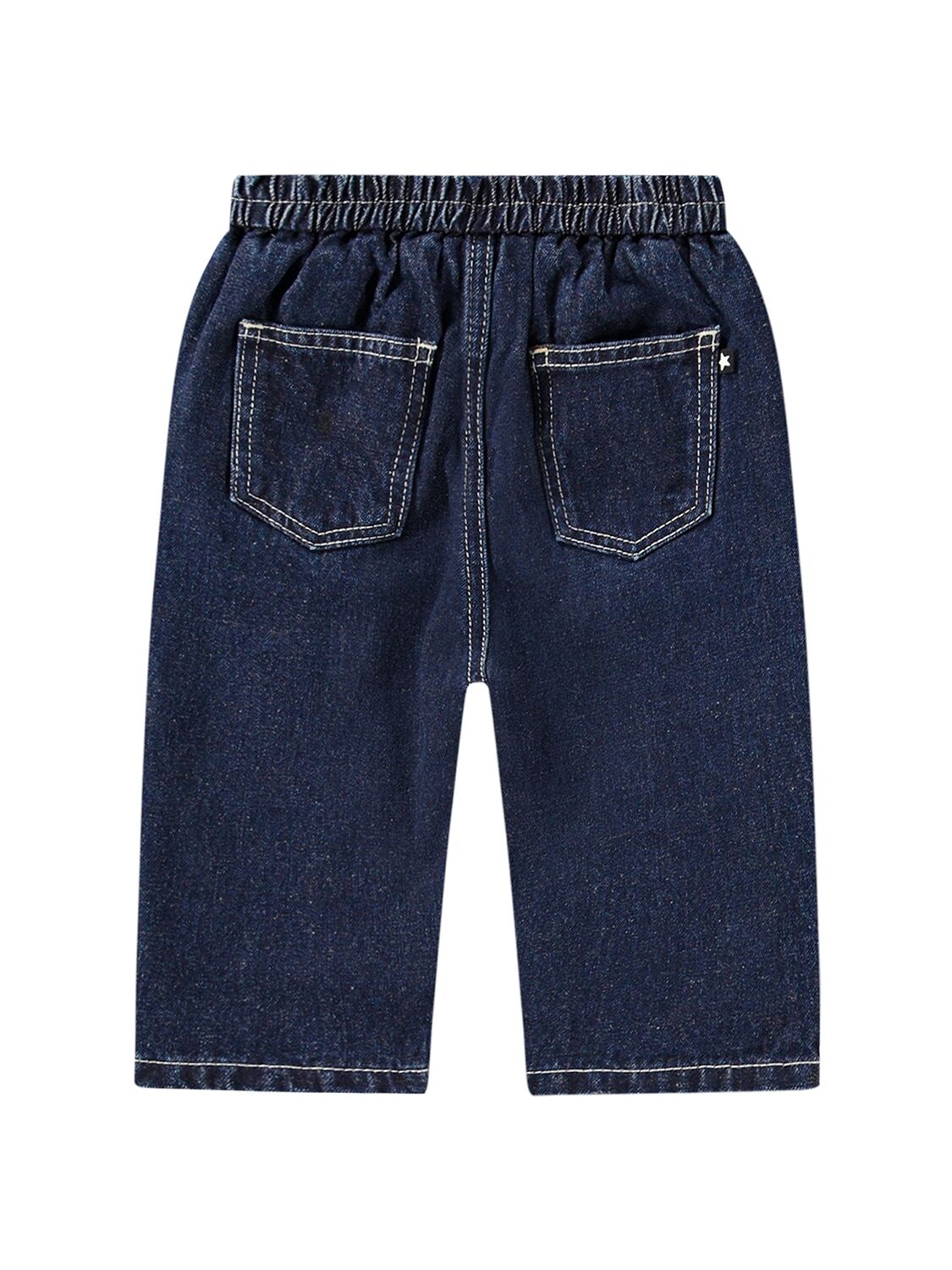 Shop Molo Cotton & Linen Denim Pants In Blue