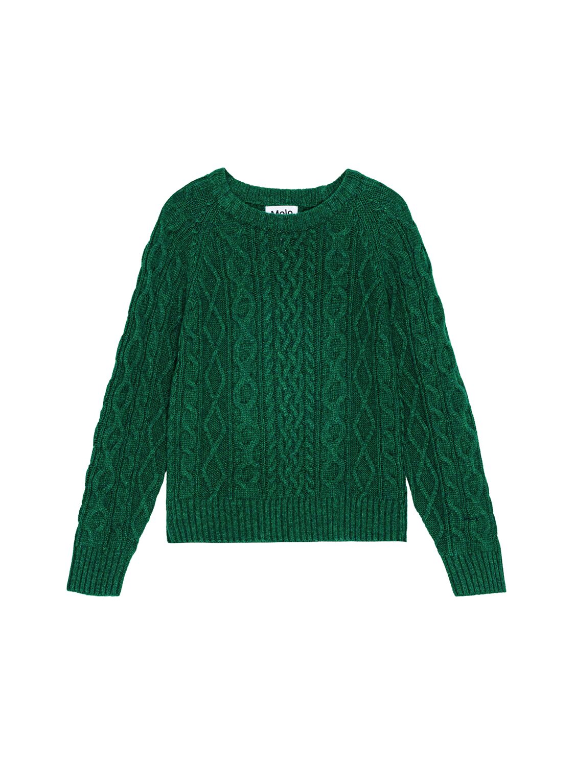 Molo Wool Blend Knit Sweater In Green