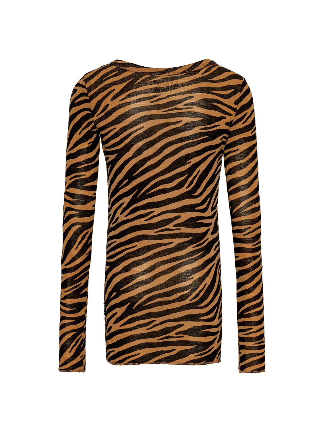 Shop Molo Zebra Print Wool Dress In Brown/black