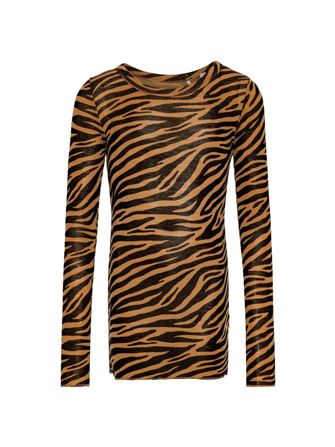 Molo Zebra Print Wool Dress In Gold