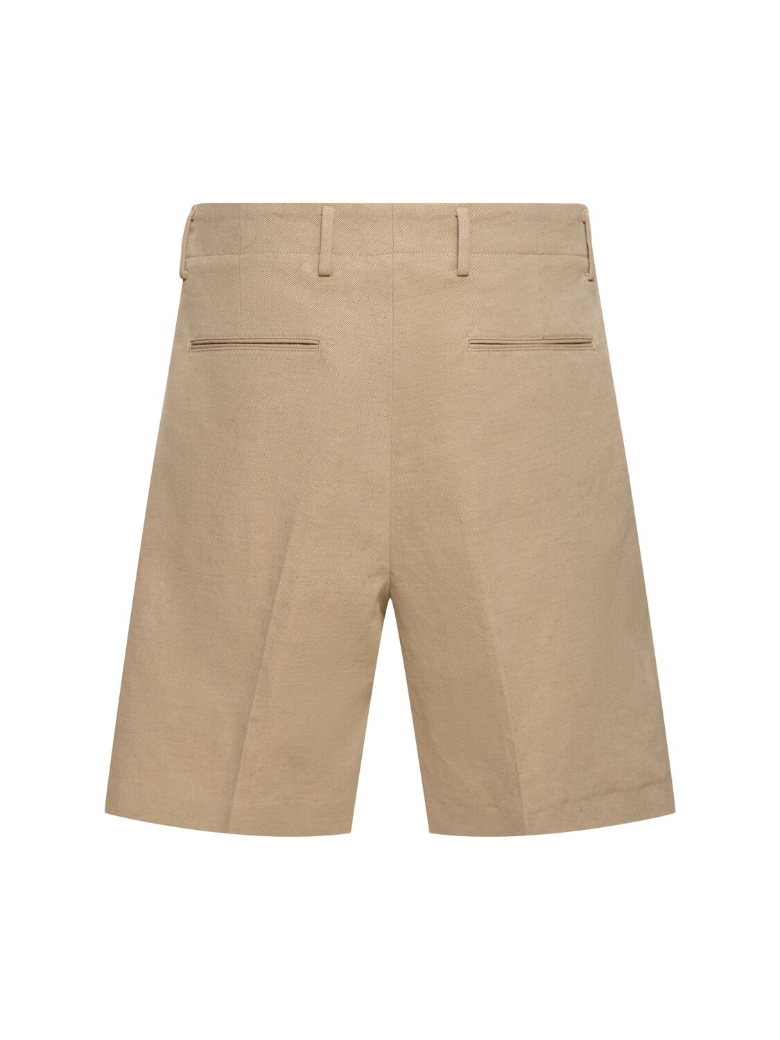 Shop Loro Piana Joetsu Cotton & Linen Bermuda Shorts In Beige